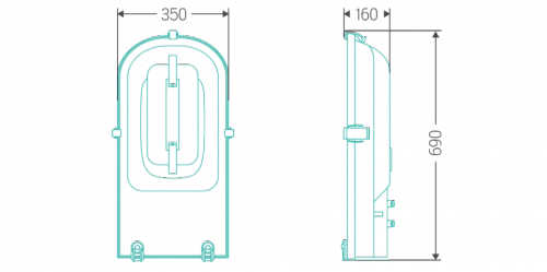 Индукционный уличный светильник ITL SF006 Индукционный уличный светильник ITL SF006