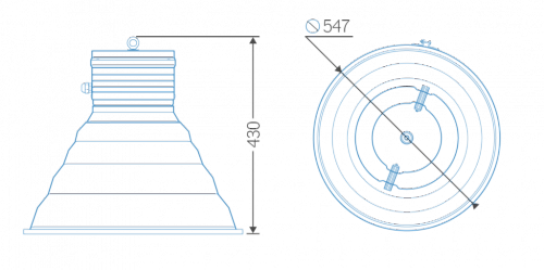 Индукционный промышленный светильник ITL HB010 Индукционный промышленный светильник ITL HB010