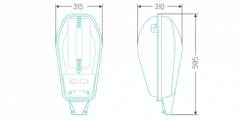 Индукционный уличный светильник ITL SF001 Индукционный уличный светильник ITL SF001