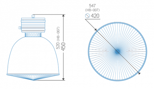 Индукционный промышленный светильник ITL HB006-007 Индукционный промышленный светильник ITL HB006-007