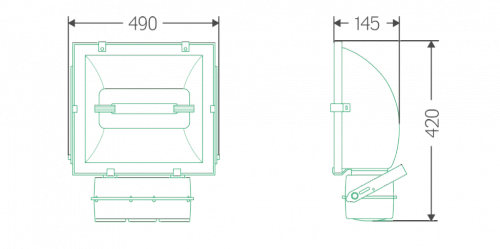 Индукционный прожектор ITL FL002 Индукционный прожектор ITL FL002
