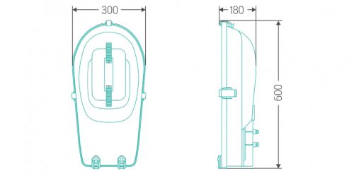Индукционный уличный светильник ITL SF004 Индукционный уличный светильник ITL SF004